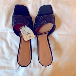 ZARA Studded Vinyl Sandals